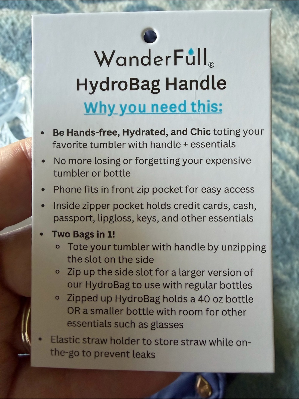 NWT Wander Full HydroBag Handle - Picture 7 of 7